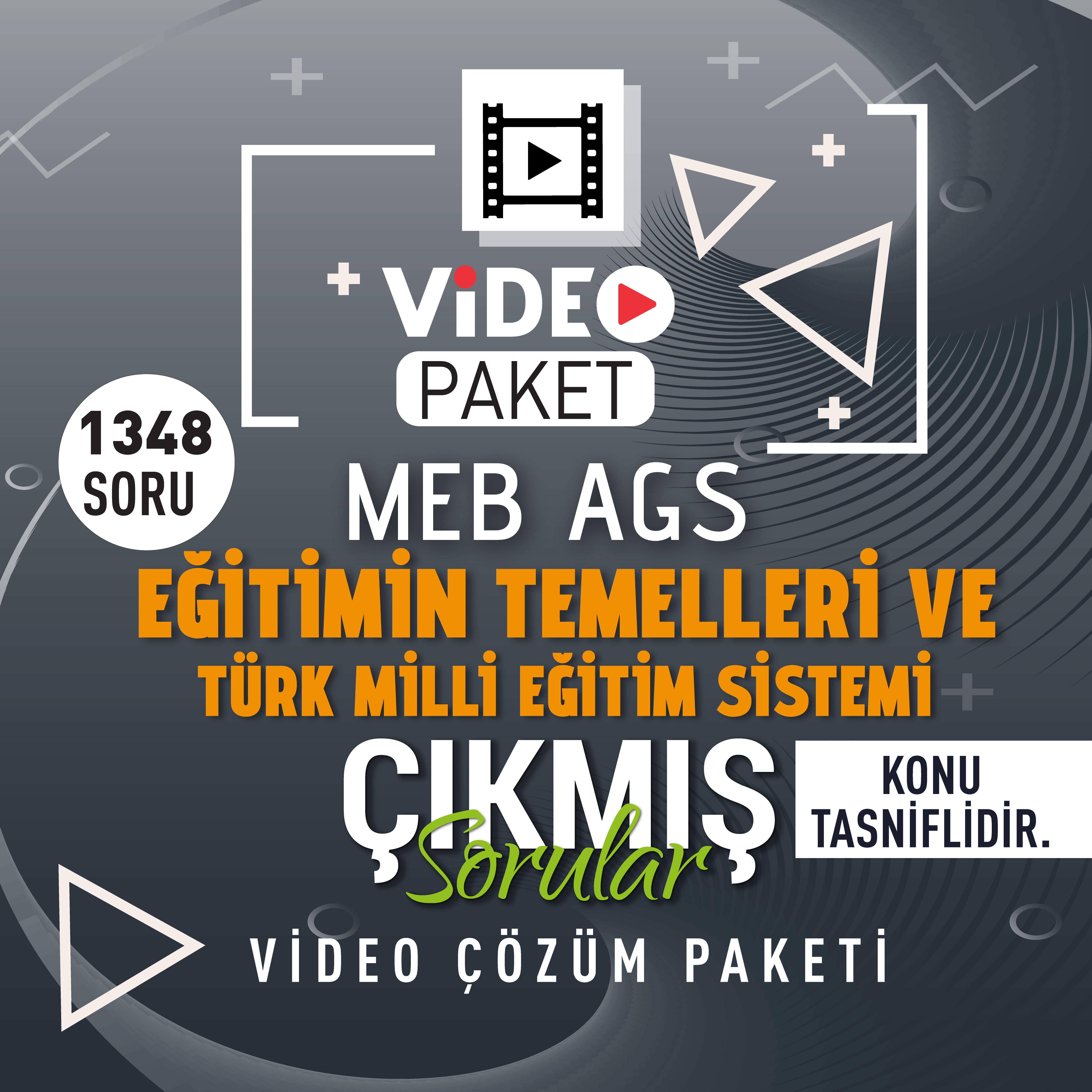 2026 Meb Ags Eğitimin Temelleri ve Türk Milli Eğitim Sistemi Orijinal Çıkmış Sorular Konu Tasnifli Video Paketi