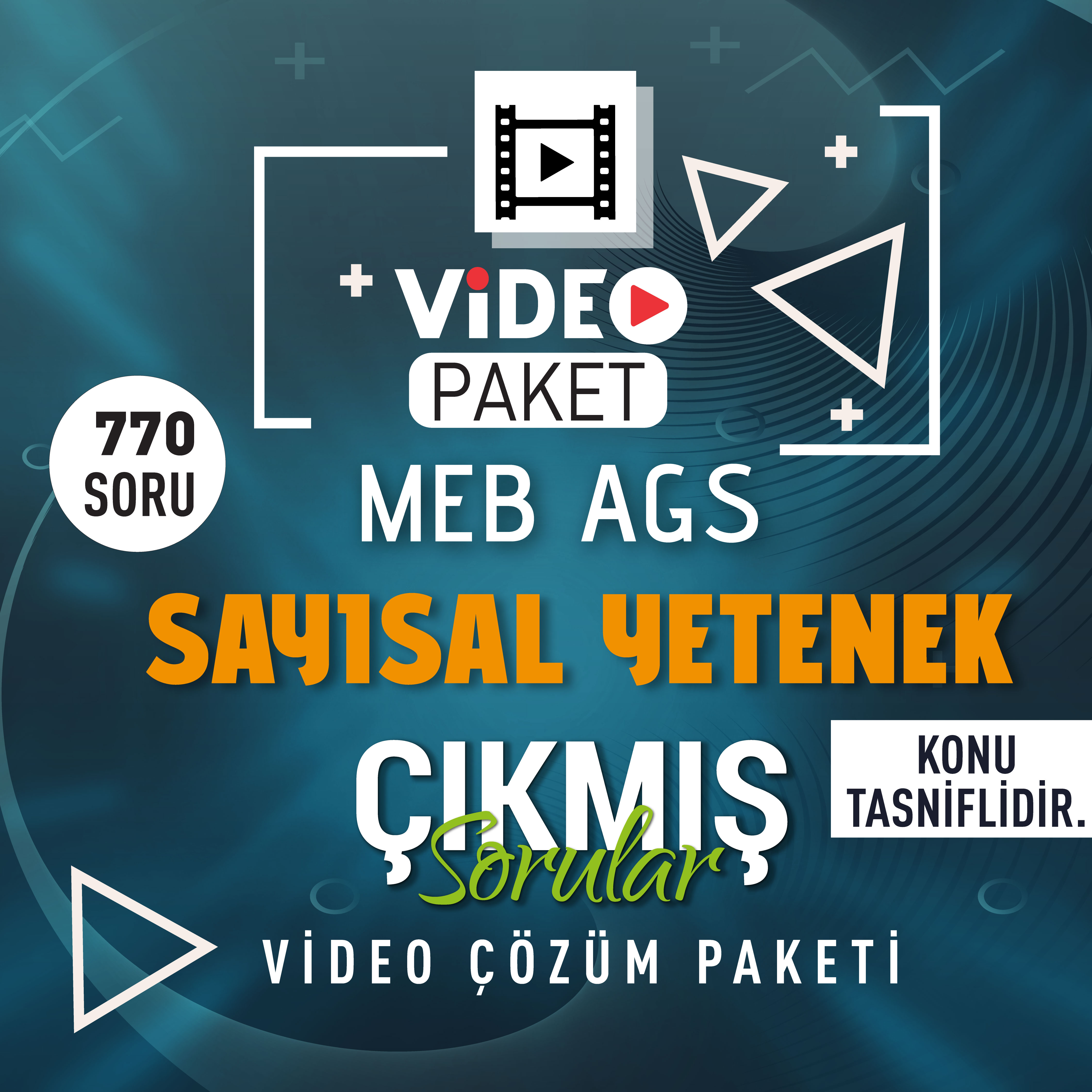 2026 Meb Ags Sayısal Yetenek Orijinal Çıkmış Sorular Konu Tasnifli Video Paketi