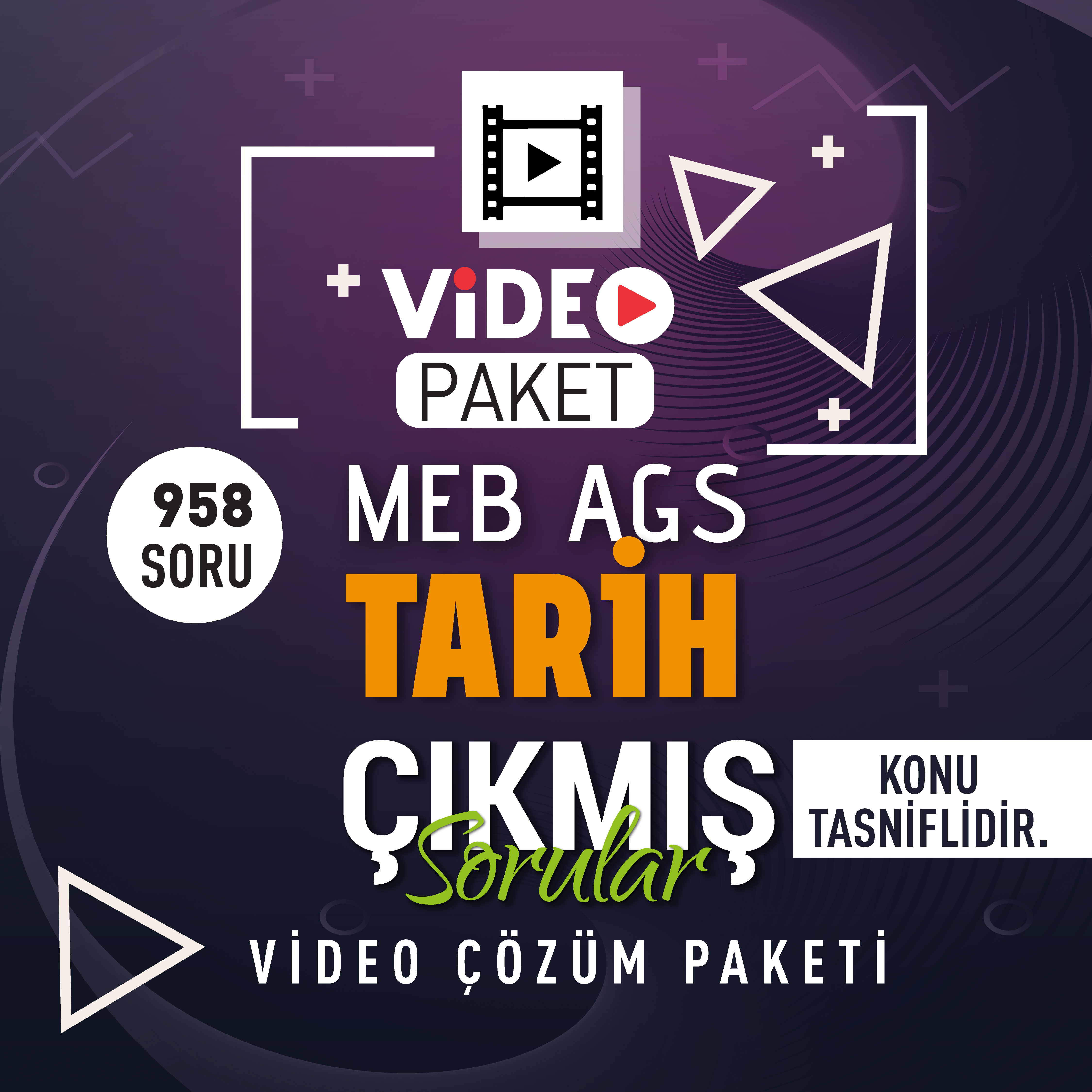 2026 Meb Ags Tarih Orijinal Çıkmış Sorular Konu Tasnifli Video Paketi